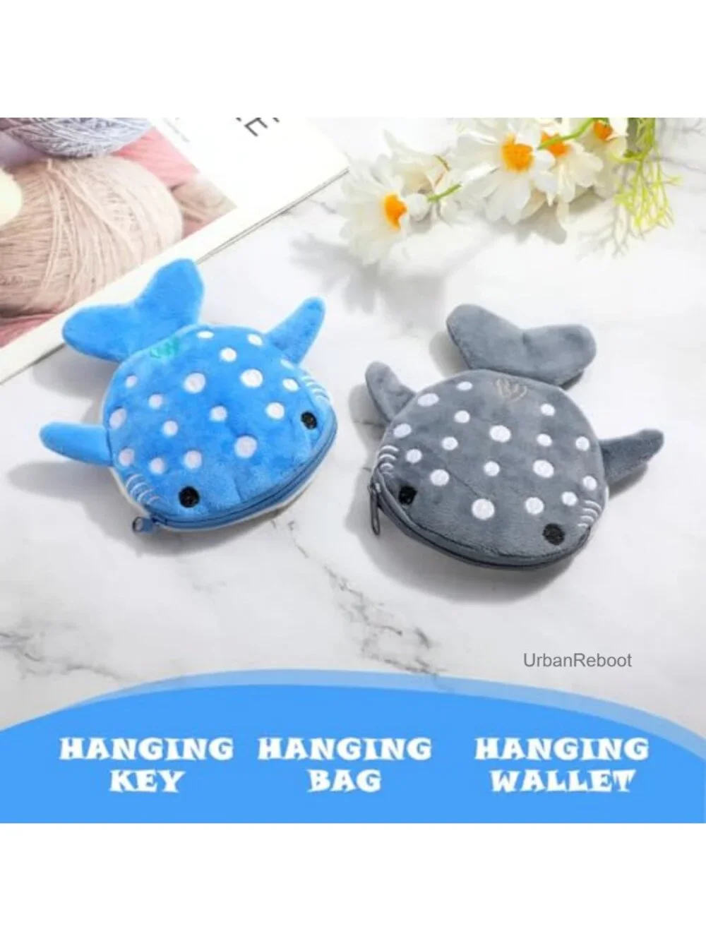 Plush Mini Coin Purse Set Zipper Pouch Wallet for Coins Cards Keys